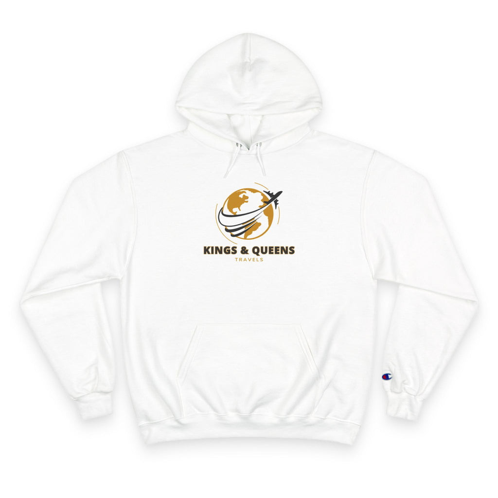 Kings & Queens Graphic Hoodie, Champion Streetwear, Unisex Casual Sweatshirt, Gift for Travelers, Cozy Fashion Layering