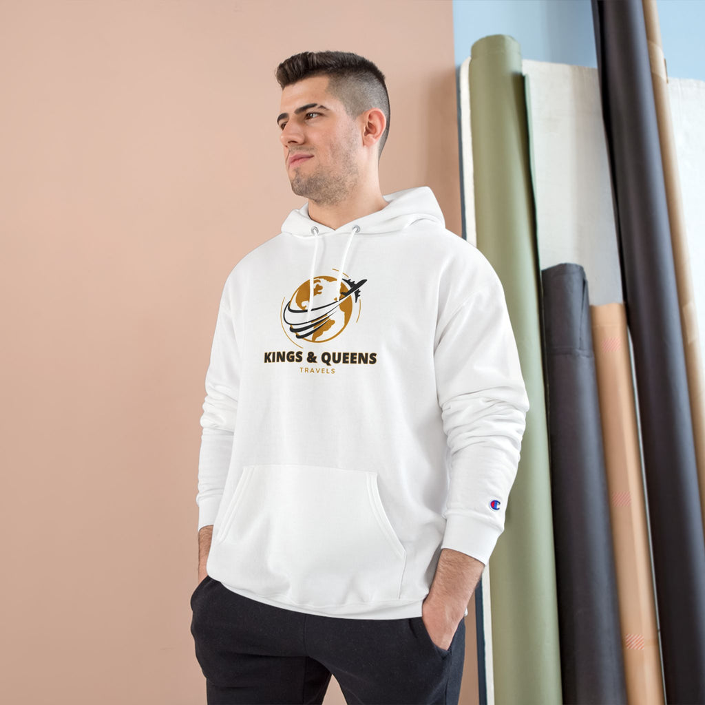 Kings & Queens Graphic Hoodie, Champion Streetwear, Unisex Casual Sweatshirt, Gift for Travelers, Cozy Fashion Layering