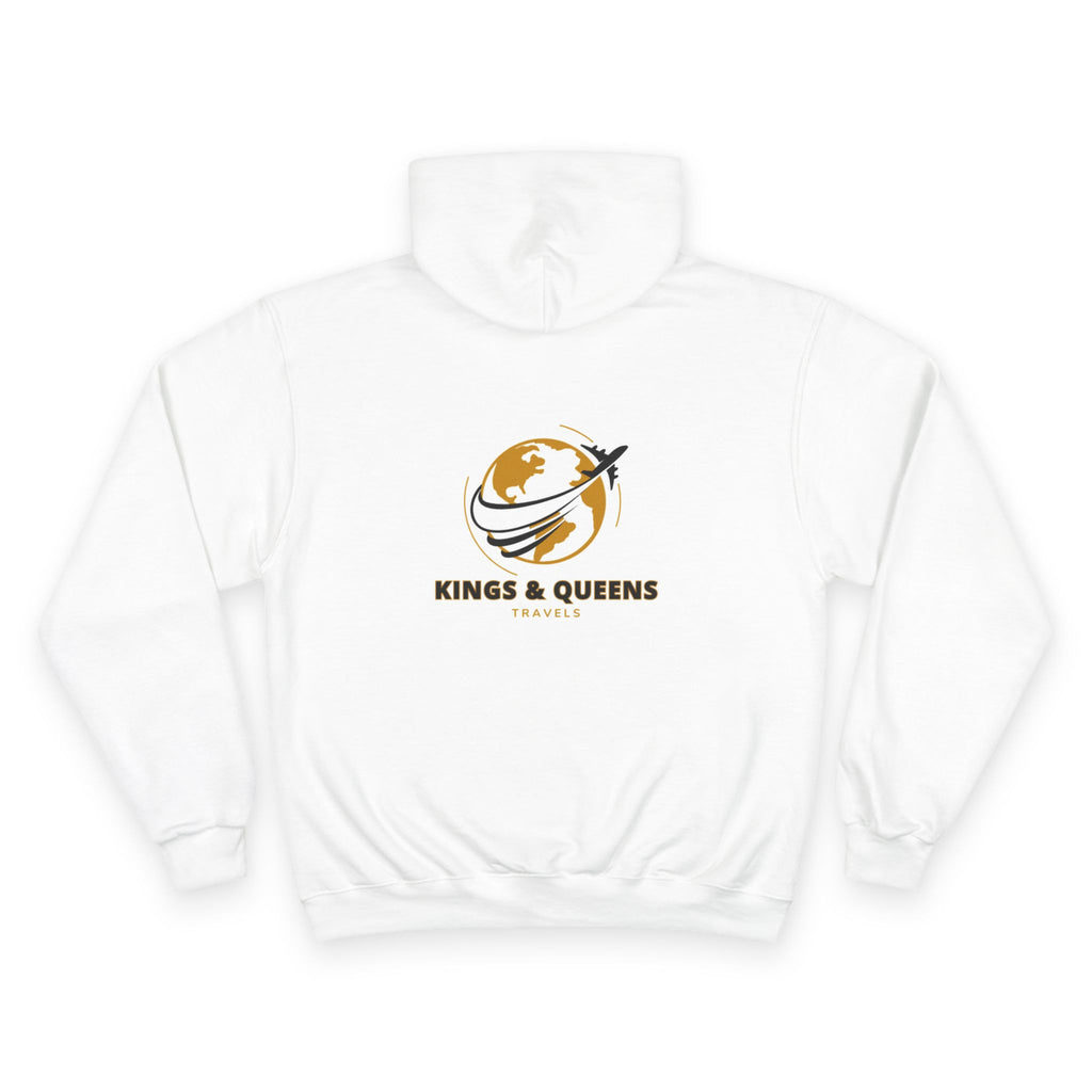 Kings & Queens Graphic Hoodie, Champion Streetwear, Unisex Casual Sweatshirt, Gift for Travelers, Cozy Fashion Layering