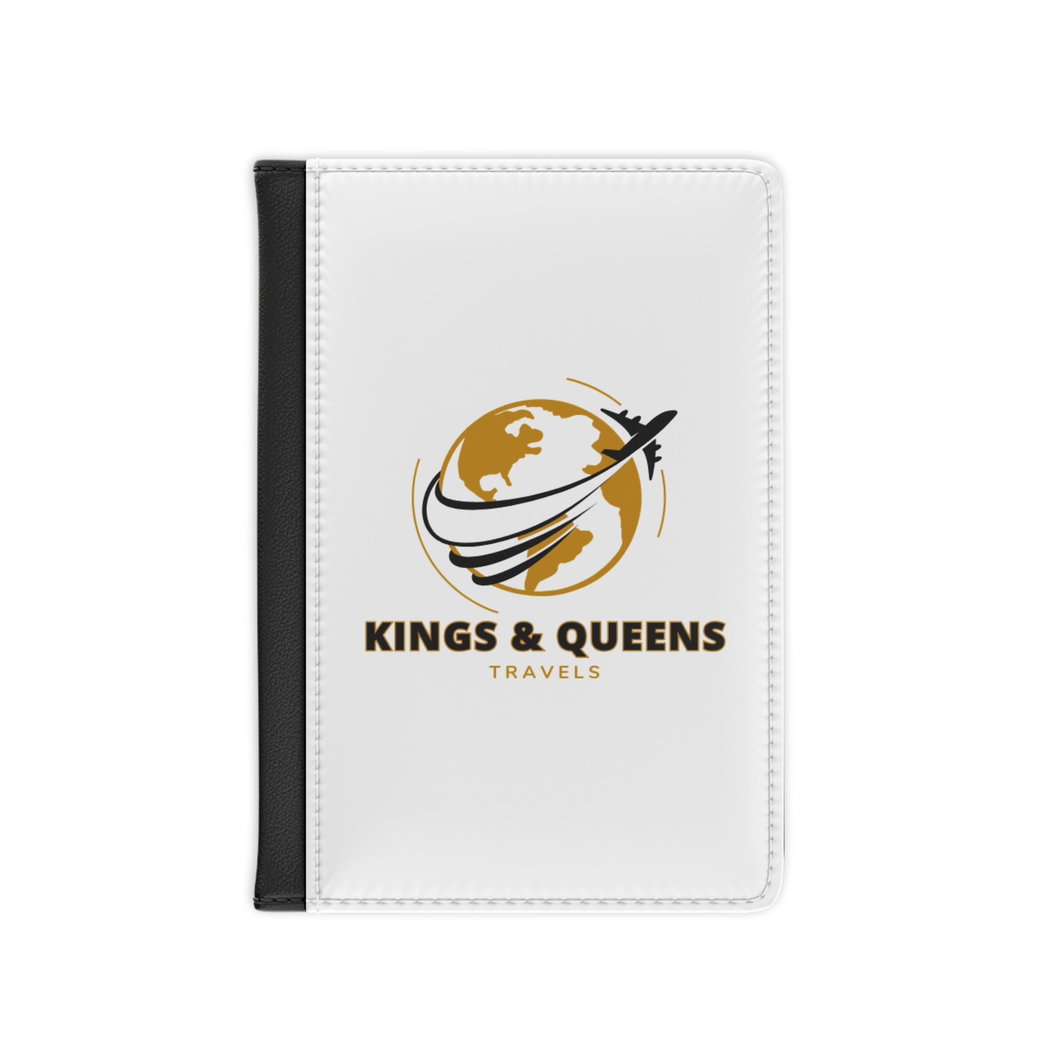 Royal Passport Cover for Travelers, Travel Gift, Adventure Accessory, World Map Design, Kings & Queens Travels
